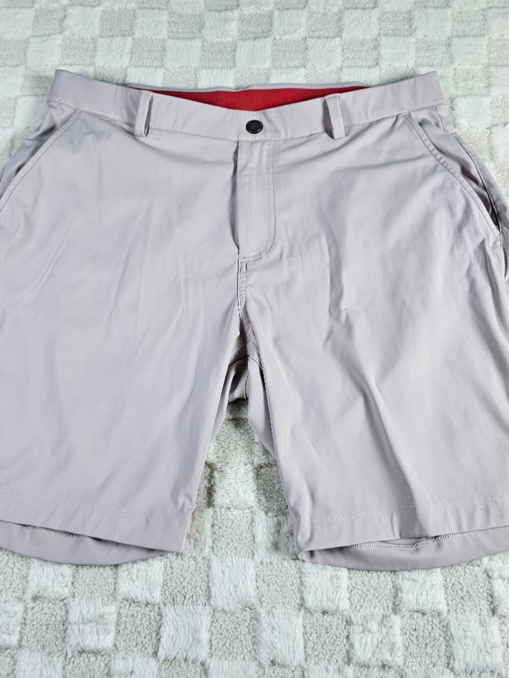 Redvanly Men's Golf Shorts Pale Pink Pull On Size XL